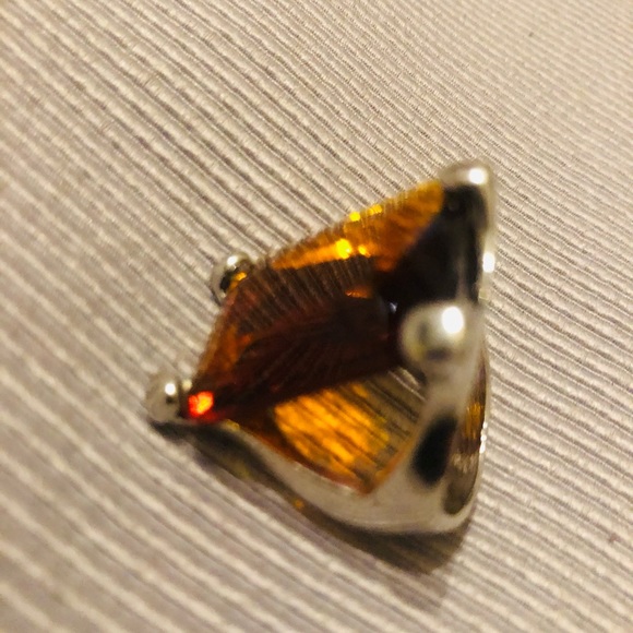 Beautiful Orange Transparent Cutout Ring ~ 90’s Design | NEW - Picture 3 of 5